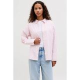 Jjxx Kadın Jxcaro Uzun Kollu Pamuklu Poplin Gömlek 12270951 Pembe - Pembe - XL