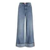 JJXX Kadın Jxtokyo Wide Fold Hw Jeans R254 DNM Sn, mavi (medium denim blue), 30W / 32L