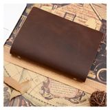 JJZXD Klasik Deri Halkalı Klasör Notebook A5 Hakiki Deri Kapaklı Günlük Defter Çizim Defteri Planlayıcı Kırtasiye (Renk: D)