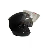 Jk-20 Jıekaı Yarım Güneş Gözlüklü Kask Matblack/X2 Red 512 Desen L Beden