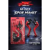 JK - CF MOTO SPOR MANET SR250 MANET CNC PASLANMAZ (KIRMIZI) M-003