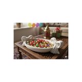 J&K Dizayn 3D Baskı Özel Tasarım Fiyonk Detaylı Dekoratif Bayram Şekeri ve Sunum Kaseni - PLA 23x13 cm