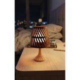 J&K Dizayn Modern Spiral Desenli Mini Gece Lambası - Led Mumlu Başucu Lambası 13x8 cm