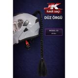 JK JİEKAİ KASK SAÇI SİYAH RENK DÜZ ÖRGÜ MODEL-22