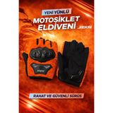 JK JİEKAİ PELUŞLU YARIM ELDİVEN, BİSİKLET ELDİVEN KORUMALI TURUNCU RENK