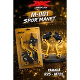 JK *M-001* YAMAHA R25 UYUMLU AYARLANABİLİR SPOR MANET (GOLD)