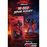JK * M-002* BAJAJ PULSAR RS200 UYUMLU AYARLANABİLİR SPOR MANET (KIRMIZI)
