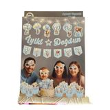 JL Ayıcık Temalı Doğum Günü Parti Seti, Mavi, 29 Parçalı, Banner, Tavan Sarkıt, 3D Gözlük, Pasta Figürü ve Mısır Kutusu (Mavi, Doğum Günü Konseptli Dekorasyon Paketi)