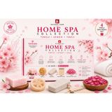JL Natural Care Sakura Çiçeği) Sabun hediyeli 4 Parçalı Doğal Cilt Bakım Seti, Kabak Lifi, Pomza Taşı, Bursa Kesesi, Kurutulmuş Gül Yaprağı (Sakura Çiçeği)