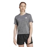 JL8722 OTR MEL TEE W Gri Bisiklet Düz Kadın T-Shirt
