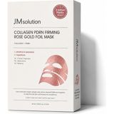 Jm Solution Jmsolution Collagen Pdrn Firming Rose Gold Foil Mask 10 Adet (10 × 28 Ml) – Kolajen ve Pdrn Sıkılaştırıcı Altın Folyo Yüz Maskesi - JM017