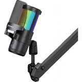 Jmary MC-PW13 Ayrılabilen Pop Filtre Gürültü Önleyici 360 Dönebilen Tak Çalıştır USB Mikrofon Siyah