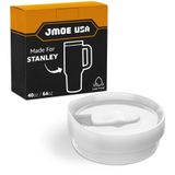 Jmoe USA Stanley Adventure Quencher H2.0 Flowstate Tumblers için 40 oz & 64 oz Sürgülü Kapak Saplı | Sızdırmaz ve Dökülmez | BPA ve Gıda Sınıfı Malzemelerden Üretilmiştir | Bulaşık Makinesinde