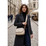 Jn-43 Kadın Baget Çanta El Çantası Kol Çantası Omuz Çantası - One Size - Krem