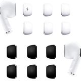JNSA AirPods Pro Kulak Ucu Silikon Kulaklık Kulaklıklar Kulak Jeli Kulaklık Uçları, 6 Çift, Şarj Kılıfına Uygun - Küçük Boyut, Siyah ve Beyaz BW6PS