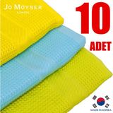 Jo Moyner 10'lu Mikrofiber Temizlik Bezi Sihirli Bez Su Emici Leke Tutmaz Cam Mutfak Banyo Oto 40X60 cm Made In Korea JM-350