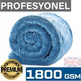 Jo Moyner 1800 Gsm Mikrofiber Araç Kurulama Havlusu Hızlı Kuruma Özelliği ile Made In Korea Xl 50 x 80 cm