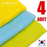 Jo Moyner 4'lü Mikrofiber Temizlik Bezi Sihirli Bez Su Emici Leke Tutmaz Cam Mutfak Banyo Oto 40X60 cm Made In Korea JM-350