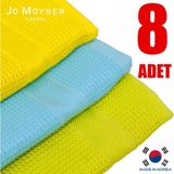 Jo Moyner 8'li Mikrofiber Temizlik Bezi Sihirli Bez Su Emici Leke Tutmaz Cam Mutfak Banyo Oto 40X60 cm Made In Korea JM-350