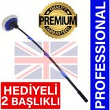 Jo Moyner Mikrofiber Püsküllü Araba Yıkama Temizleme Toz Alma Fırçası Premium Kalite Çizmez Açılı Mop JM708