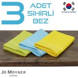 Jo Moyner Sihirli Temizlik Bezi 3 Adet 40X60 cm En Iyi Mikrofiber Kore'den Ithal