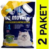 Jo Moyner Ultimate Aktif Karbonlu Antialerjik Ekstra Güçlü Topaklanan Tozsuz Doğal Kokusuz Kedi Kumu 2 Paket