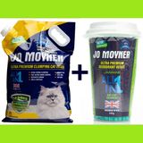 Jo Moyner Yasemin Kokulu Koku Giderici + Kedi Kumu Set Premium Aktif Karbonlu Güçlü Topaklanan Tozsuz Doğal Kokusuz Kedi Kumu