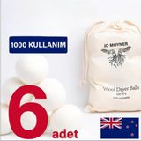 Jo Moyner Yün Kurutma Topu - Doğal Yumuşatıcı - Kırışık Giderici - Kurutucu Top
