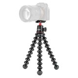 JOBY GorillaPod 3K Kit Esnek ve Hafif Tripod (DSLR, CSC ve Aynasız Kameralar için Küre Başlıklı, 3 kg'a Kadar Taşıma Kapasitesi), İtalya'da Üretilmiştir, JB91507-BWW, Siyah