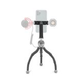 Joby PodZilla Medium Kit, GripTight 360 Cep Telefonu Tutuculu Esnek Tripod, iPhone, Akıllı Telefonlar, Aksiyon Kameraları ile Uyumlu, 1 kg'a Kadar Cihazlar, Gri
