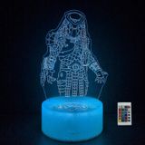 JOCHUI 3D Uzaylı Gece Lambası, Korku Canavarı İllüzyon Masa Lambası 16 Renkli Uzaktan Kumandalı Dokunmatik Lamba LED USB Gece Lambası Masa Lambaları Oda Dekorasyonları Ev Dekoru