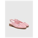 Jodie Hakiki Deri Pembe Kadın Sandalet