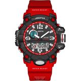 JoeFox JO.G.S04 Kücük Kasa Digital&analog Kronmetre+Takvim+Alrm+Aydınlatma 8-15 Yaş Arası Çocuk Saati - Kırmızı