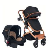 Joell 1713 Truva Travel Sistem Bebek Arabası Gold Siyah