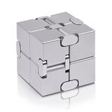 JOEYANK Fidget Cube Yeni Sürüm Fidget Parmak Oyuncakları - Stres ve Anksiyete Giderici/DEHB, Yetişkinler ve Gençler Çocuklar için Ultra Dayanıklı Duyusal Hediyeler için Metal Infinity Cube Prime