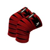 Jofit Knee Wraps / Diz Bandajı - 2'li Paket - Kırmızı-siyah