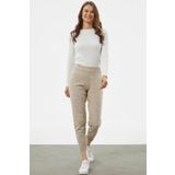 Jogger Rahat Kalip Triko Pantolon - Bej