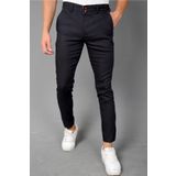 JOGGERMEN Erkek Siyah Keten Pantolon Ktn2