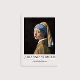 Johannes Vermeer – Girl with a Pearl Earring Tablo Çerçeveli Poster Duvar Dekorasyonu - 30 x 40 - Çerçevesiz Poster
