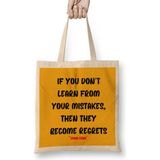 John Cena Quotes - Vintage Retro Rainbow Style Warriors Design Wrestlers-Gft Bez Çanta Uzun Saplı - Açık Bej - 40 X 40