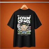 John Cena Wwe Oversize Tisort - Siyah - L