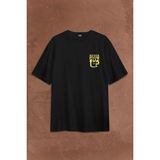 John Cena You Me Never Give Up Cenation Asla Pes Etme Sırt Ön Baskılı Oversize Tişört Unisex T-Shirt - Siyah