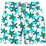 John Frank All Over Starfish Erkek Mayo Şort - Beyaz - XL