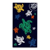 John Frank Desenli Baskılı Plaj Havlusu,%70 Pamuk%30 Polyester, Caretta Desen, Standart Beden