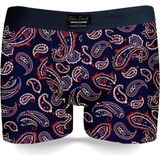 John Frank Desenli Pamuklu Boxer Erkek Boxer JFBUC147 - Lacivert - 2XL