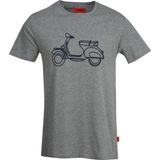 John Frank JFTEF27-VESPA Erkek T-Shirt Gri Melanj