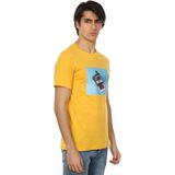 John Frank Polar Erkek Sarı Baskılı T-Shirt - M
