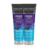 John Frieda Frizz Ease Dream Curls Kıvırcık Saç Şampuanı, SLS/SLES Sülfat İçermez, Kıvrılma Geliştirici Teknolojili, 8,45 Sıvı Ons (2'li Paket)