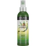 John Frieda Onarıcı ve Koruyucu Saç Spreyi 200 ml – Yeşil Çay ve Avokado Yağı ile Kuru Saçları Besler, Güçlendirir
