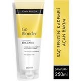 John Frieda Sheer Blonde Sarı Saçlar İçin Işıltı ve Renk Koruma Şampuanı, Amonyak ve Peroksit İçermez, 250 ml